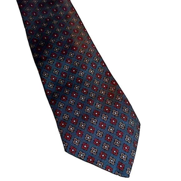 Pair of Vintage English made Silk Neck Ties - Picture 4 of 8